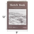thumbnail image 4 of Cuaderno de bocetos Crehatos, 9 x 12 cm, encuadernación en espiral en la parte superior, 100 hojas, 4 of 7