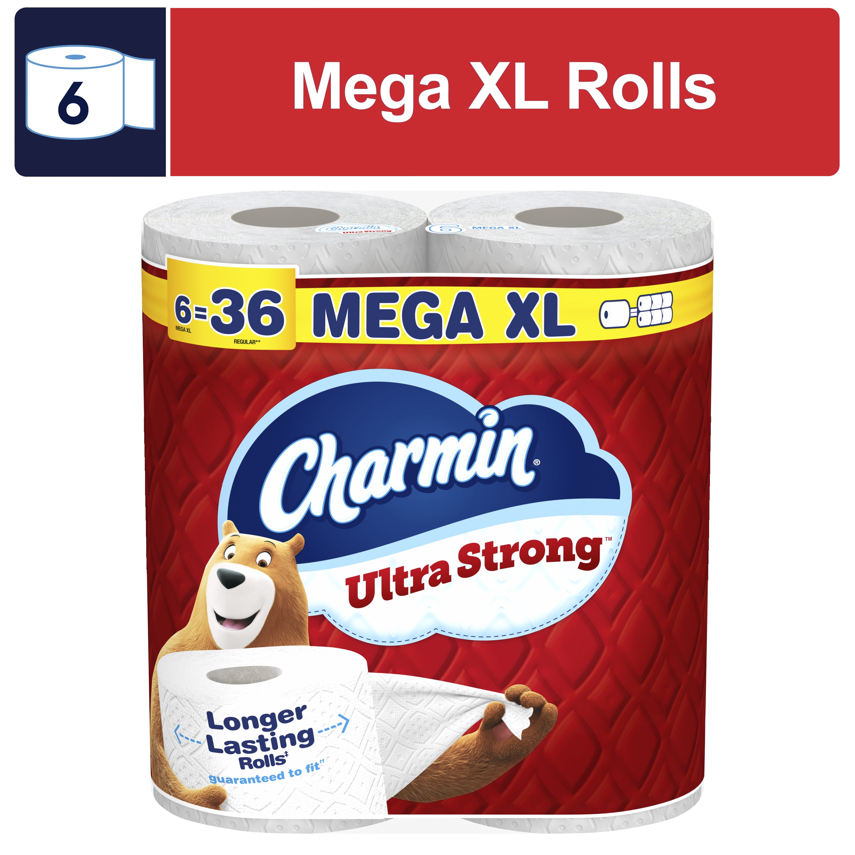Charmin Toilet Paper Ultra Strong , 6 Mega XL Rolls Charmin Toilet Paper Ultra Strong , 6 Mega XL Rolls