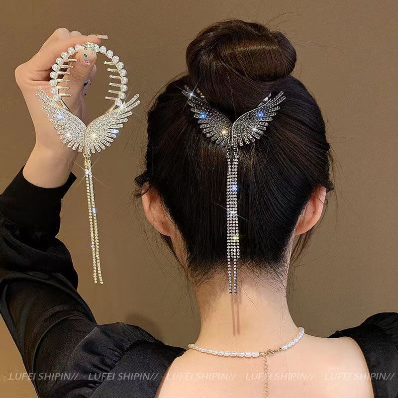 EKE Women’s Hair Clip Vintage Retro Back-Wear Elegant Hair Accessory with Fashion Texture