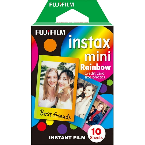 terrorisme Keer terug moeilijk tevreden te krijgen Fujifilm Instax Mini Film - Rainbow (10 Exposures) - Walmart.com