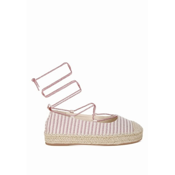 London Rag Oplin Canvas Woven Womens Espadrilles