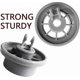 thumbnail image 3 of Set of 4 Replacement Wheels for Dishwasher Lower Basket, 3 of 5