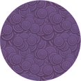 thumbnail image 1 of Ahgly Company Indoor Round Patterned Purple Jam Purple Area Rugs, 7' Round, 1 of 6