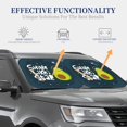 thumbnail image 2 of Lsque Avocado in Space1 2 PCS Windshield Sun Shade | CarFoldable Window Covers | Car Accessories Reflect UV for Universal Cars SUV Truck | Medium, 2 of 7