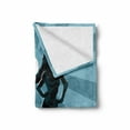 thumbnail image 2 of Superhero Soft Flannel Fleece Throw Blanket, Man and Woman Superheroes Costume Capes Night Protector in Moonlight, Cozy Plush for Indoor and Outdoor Use, 60" x 80", Blue Teal, by Ambesonne, 2 of 6