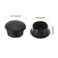 thumbnail image 2 of Uxcell 300Pack 14mm(9/16") Dia Plastic Screw Hole Plugs for Furniture Cupboard, Black, 2 of 6