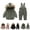 Black, variant on Jinhomg Kids Lightweight Snowsuit Waterproof Windproof Warm Faux Fur Trim Hooded Puffer Coat and Snow Bib Pants Boys Girls 2 Piece Ski Suits Clearance Items for Women Green 2 Years