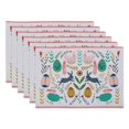 thumbnail image 1 of Set de Manteles Individuales DII Pascua Folk 6 Piezas Algodón 33x48 cm, 1 of 9