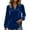 Blue, variant on Women's Sequin Tops Sheer Long Sleeve Glitter Sparkly Party Blouse Velvet Crew Neck Dressy Tops for Evening Party