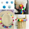 thumbnail image 5 of Polyester Ball Decoration Pom Pom Ball For DIY Craft Light Sky Blue 0.8~3cm about 100pcs/set 4 sets, 5 of 9