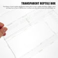 thumbnail image 2 of HEANUJJ Transparent Reptile Breeding Enclosure Rectangular Reptile Habitat 1Set, 2 of 8