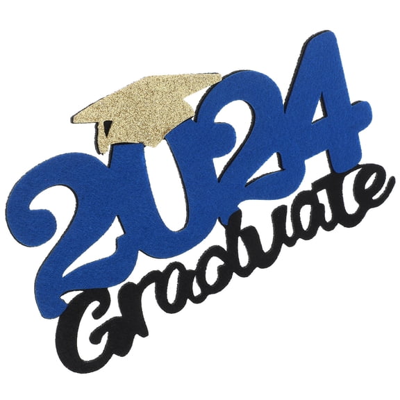 AURARMLET Graduation Party Decor Golden Photo Props Exotic Patterns Non Woven Fabric for Celebrations