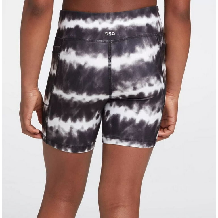 DSG Girls Bike Shorts Black White Size L