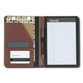 thumbnail image 3 of Samsill Contrast Stitch Leather Padfolio, 6 1/4w X 8 3/4h, Open Style, Brown, 3 of 8