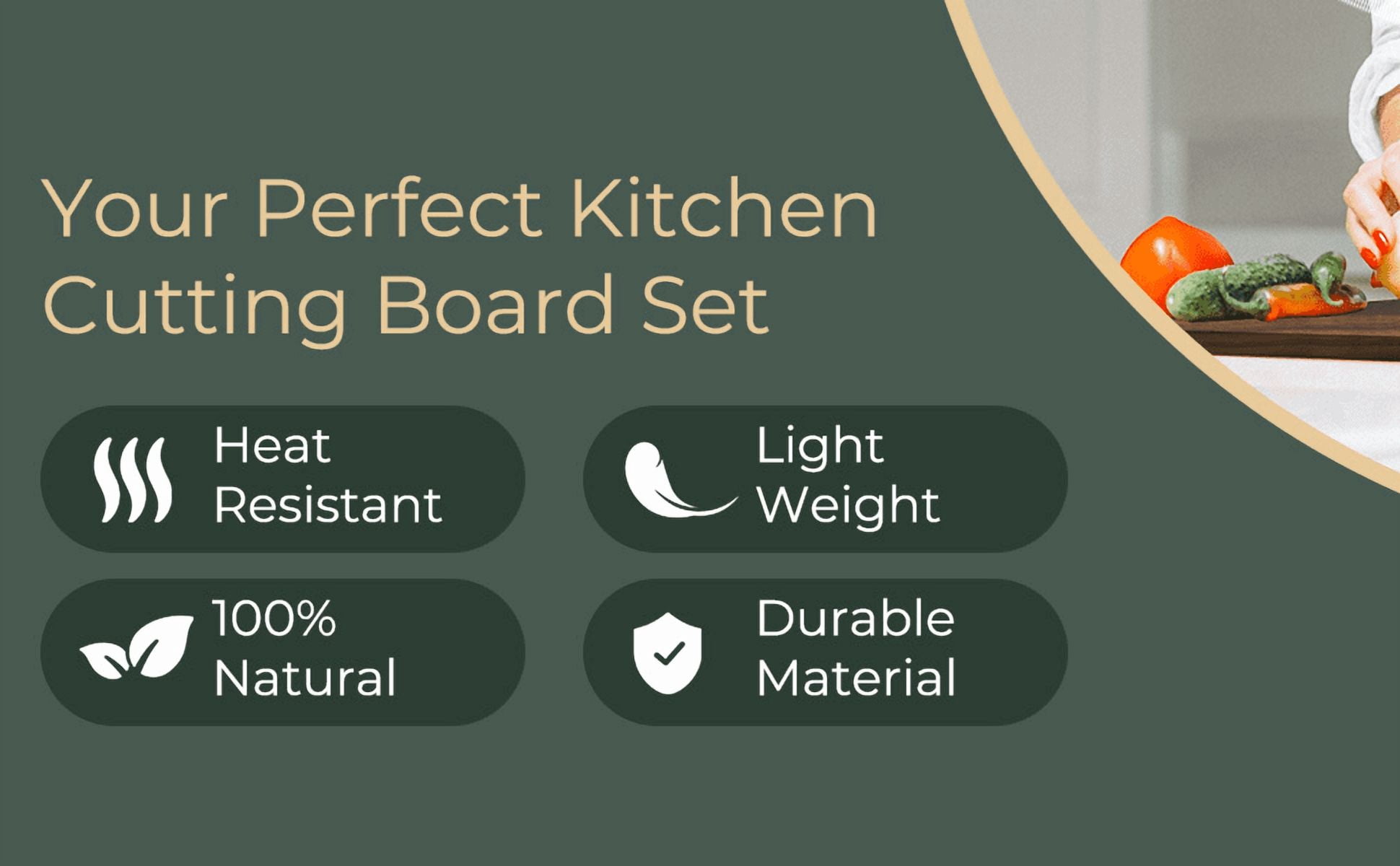 Black Walnut 3 piece Cutting Boards with black walnut stand