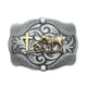 thumbnail image 1 of Cinturón con hebilla de caballo y cruz para hombre, estilo vaquero occidental, 1 of 3