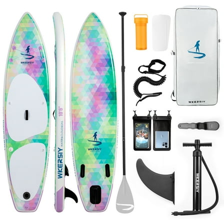 Surfboard,With Removable Fin Paddle Mewmewcat Paddle Huiop Inflatable Hxber