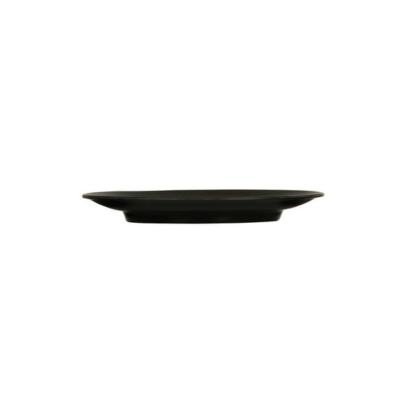 Cal Mil Hand Thrown Black Melamine Plate, 9 inch Width x 1 inch Height -- 6 per case.