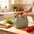 thumbnail image 4 of WYLHCEK Lunch Bag Insulation Leakproof Lunch Box Portable Reusable Large Capacity Lunch Box for Women & Men Work, Picnic, Travel, Camping, Blcak, 4 of 7