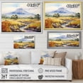 thumbnail image 4 of Designart "Majestic Peaks of Indonesia II" Landscapes Framed Wall Art - Traditional Blue Indonesia Entryway Framed Wall Art, 4 of 6