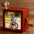 thumbnail image 4 of Photo Notebook Frame Animation, Unique Machine Mechanical Hand-cranked Notebook Picture Box with Photos That Can Play Songs,Unique Photo Gifts for Women Men, 4 of 8