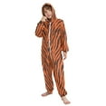 thumbnail image 5 of Tiger Stripes One Piece Pajamas Soft Jumpsuit Cozy Sleep and Play Romper Zipper and Pockets 7-8T, 5 of 8