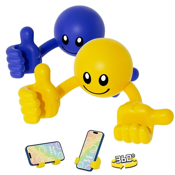 OFFCURVE Fun Thumb Up Cell Phone Stand,360°Adjustable Cell Phone Supports,2Pack