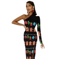 thumbnail image 5 of Holiday Garland Half Dleeve Split Dress Women"s long dress sensual sexy dress for women dresses, 5 of 6