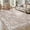 Beige Gray, variant on UERMEI 8'x10' Washable Area Rugs for Living Room, Vintage Floral Boho Printed Carpet, Non Slip Indoor Rug for Bedroom Home Decor Carpets - Brown
