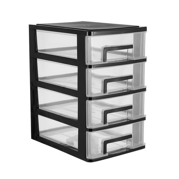 YSNOOWE 1Pcs Simple Design Storage Bin 40x24x17 in Transparent for Bathroom