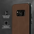 thumbnail image 6 of Nalacover Case for Samsung S8,Slim Luxury Premium PU Leather Non-Slip Grip Shockproof Bumper Anti-Scratch [ with Tempered Glass Screen Protector ] Cases for Samsung Galaxy S8, Brown, 6 of 8