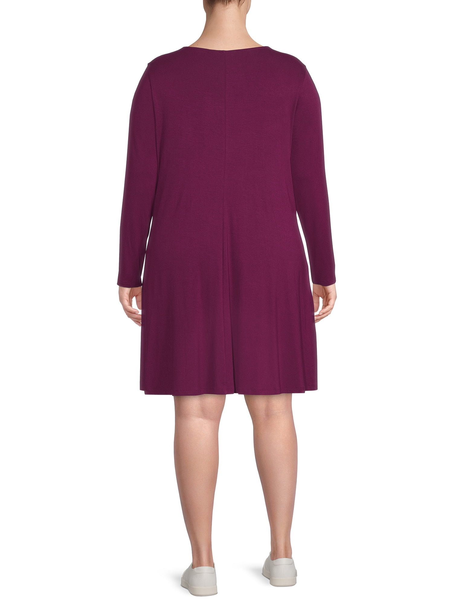 Long Sleeve Knit Swing Dress 
