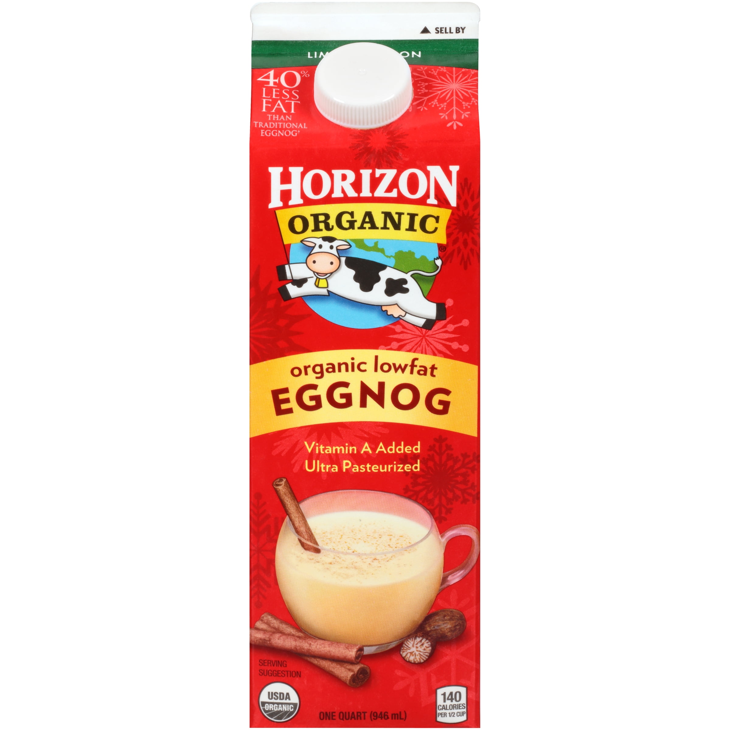 Horizon Organic LowFat Eggnog, 1 Quart