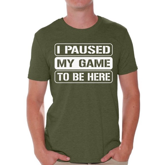 Game T Shirt for Men Sarcastic Humor Funny Saying Gaming Graphic Tee