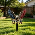 thumbnail image 4 of Darzheoy 4th of July Outdoor Decorations, Patriotic Wall Art Ornament, Handcrafted Metal Wall Art Decoration, Outdoor Weatherproof Home Accent for Yard, Porch, Front Door, Garden, Patio, 4 of 6