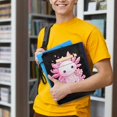 thumbnail image 5 of HELLHERO 1 pc Book Protector with Lightweight Easy Carry Book Case Book Storage Bag with Pocket for Men Book Organzier Holder, 5 of 8