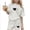 White, variant on CYRBOKO Girls Outfit Sets, Casual Bretchable Elastic Waist Short Sleeve Kids' Activewear Sets Beige Size 9-10 T