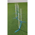 thumbnail image 2 of Handlers Choice Adjustable 12 Pole Continuous Agility Weave Pole Set with Grass Stakes, 2 of 3