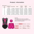 thumbnail image 7 of TSSOE Kids Girls 3-Piece Set Athletic Unitards Gymnastics Leotards Tumbling Clothes Ballet Dance Biketards Black&Gold 6, 7 of 7