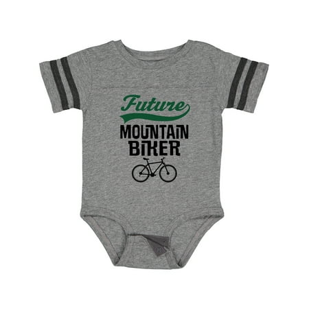 

Inktastic Biking Future Mountain Biker Gift Baby Boy or Baby Girl Bodysuit