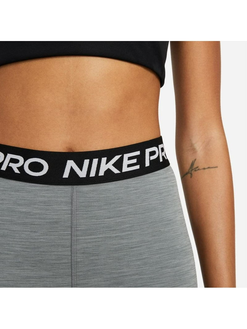 Nike Pro Womens Dri Fit High Rise Bike Shorts Smoke