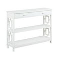 thumbnail image 3 of Convenience Concepts Town Square Contemporary Console Table with Drawer, White, 3 of 4