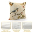 thumbnail image 4 of Bird Butterfly Branch Graphic Decorative Cushion Throw Pillow Cover for Home Couch Living Room Bed Sofa Pillowcase 1PC 22x22in, 4 of 5