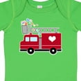 thumbnail image 4 of Inktastic Easter Red Firetruck with Pink Hearts Boys or Girls Baby Bodysuit, 4 of 5