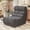 Grey, variant on HarmonyStrings Bean Bag Chair for Adults Memory Foam Bean Bag Chairs, Fireside Chair Comfy Lazy Floor Sofa, Recliner Sofa for Living Rooms and Bedrooms-Grey