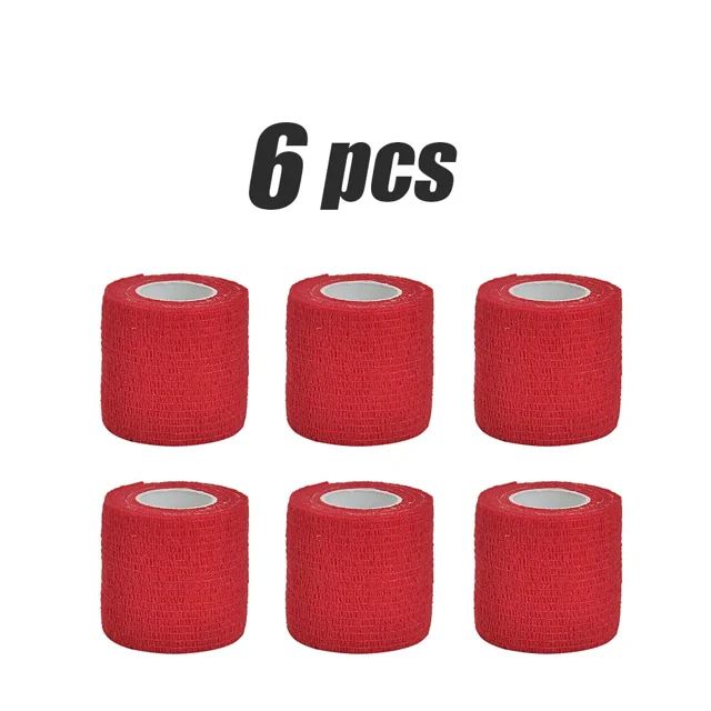 1/6Pcs Bandage Waterproof motion Therapy Self Adhesive Sports Mcomcle Tape Finger Joints Wrap First Aid Kit Pet Elastic Bandage