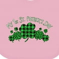 thumbnail image 4 of Inktastic My 1st St. Patrick's Day with Plaid Shamrocks Boys or Girls Baby Bib, 4 of 4