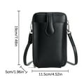 thumbnail image 3 of JingChun Vegan Leather Small Crossbody Bags for Women Designer Cell Phone Bag Wallet Purses Adjustable Strap, 3 of 5