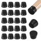 thumbnail image 1 of Uxcell 32-Pack Protectores de Piso para Patas de Silla, Copas de Silicona de 0.94-1.14 Pulgadas, Almohadillas de Muebles de Fieltro, Cubiertas de Patas de Silla [Negro], 1 of 7