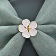 thumbnail image 2 of 6 uds anillo para servilleta hebilla flor soporte para sala de cena decoración de cocina de boda, blanco, 2 of 5